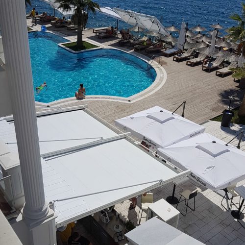 The FLAT CITY retractable pergola systems