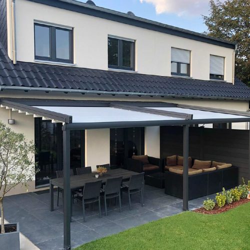 The FLAT retractable pergola systems