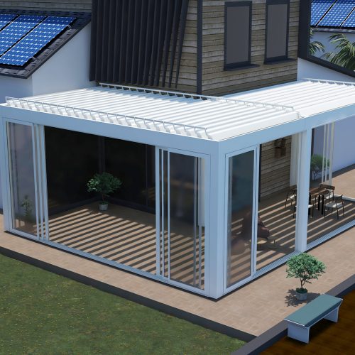 T-Roof Bioclimatic Tilting Aluminium Louvre system