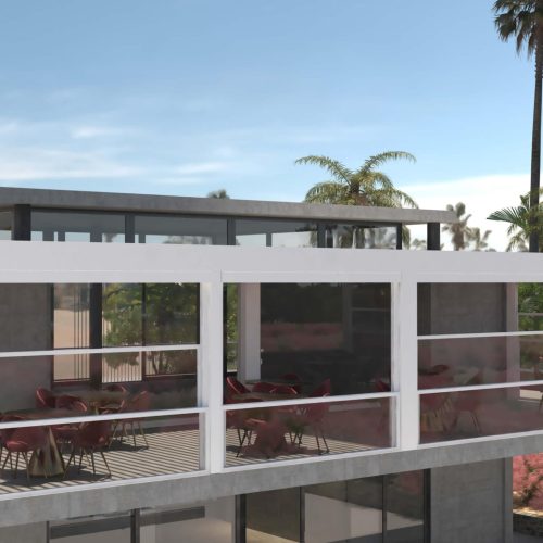 Prado Bioclimatic Tilting Aluminium Louvre system