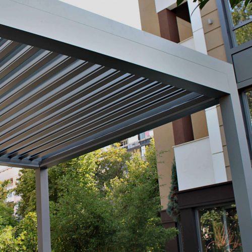 Prado Bioclimatic Tilting Aluminium Louvre system